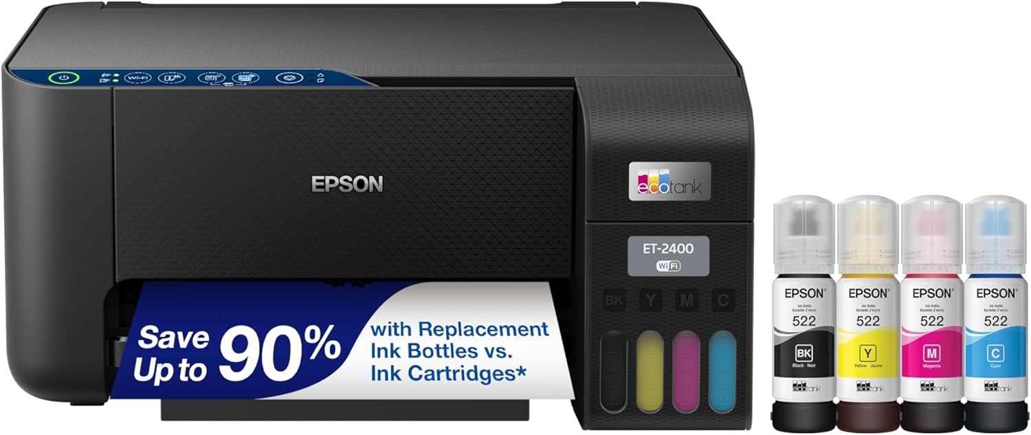 Epson EcoTank ET-2400 Wireless All-in-One Printer